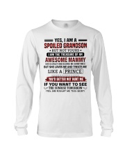 YES I AM A SPOILED GRANDSON Long Sleeve Tee tile