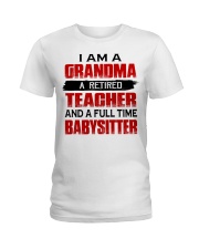 A RETIRED TEACHER - MEANINGFUL GIFT FOR GRANDMA Ladies T-Shirt tile