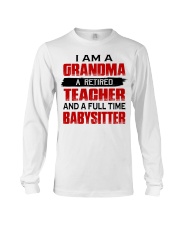 A RETIRED TEACHER - MEANINGFUL GIFT FOR GRANDMA Long Sleeve Tee tile