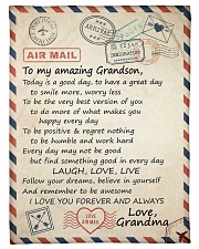 I LOVE YOU - BEST GIFT FOR GRANDSON Small Fleece Blanket - 30" x 40" front