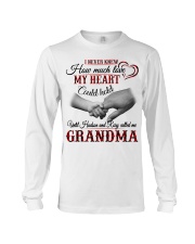 HOW MUCH LOVE MY HEART HOLD - GIFT FOR GRANDMA Long Sleeve Tee tile