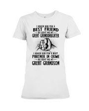 I Asked God For A Best Friend - Great Gift For Grandma Premium Fit Ladies Tee tile