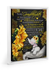 HAPPINESS IN MY LIFE - BEST GIFT FOR GRANDDAUGHTER Floating Framed Canvas Prints White tile