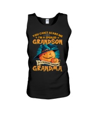 YOU CAN'T SCARE ME - AMAZING GIFT FOR GRANDSON Unisex Tank tile