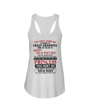 GRUMPY OLD PHYSIO - TO GRANDDAUGHTER FROM GRANDMA Ladies Flowy Tank tile