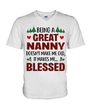 PERFECT GIFT FOR NANNY V-Neck T-Shirt tile