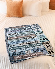 YOU ARE MY SUNSHINE - BEST GIFT FOR GRANDDAUGHTER Small Fleece Blanket - 30" x 40" aos-coral-fleece-blanket-30x40-lifestyle-front-01