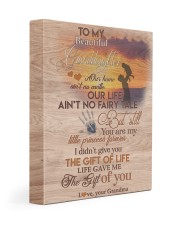 OUR HOME AINT NO CASTLE - GRANDMA TO GRANDDAUGHTER 11x14 Gallery Wrapped Canvas Prints front