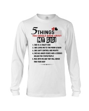 5 THINGS - ABOUT MY GIGI Long Sleeve Tee tile
