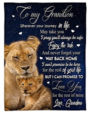 LOVE YOU - LOVELY GIFT FOR GRANDSON Small Fleece Blanket - 30" x 40" front