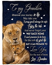 LOVE YOU - LOVELY GIFT FOR GRANDSON Fleece Blanket tile