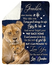 LOVE YOU - LOVELY GIFT FOR GRANDSON Sherpa Fleece Blanket tile