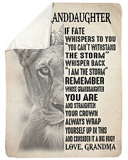 WITHSTAND THE STORM - GRANDMA TO GRANDDAUGHTER Sherpa Fleece Blanket tile
