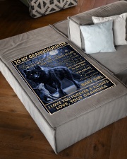 MY BABY GIRL - GRANDMA TO GRANDDAUGHTER Small Fleece Blanket - 30" x 40" aos-coral-fleece-blanket-30x40-lifestyle-front-03