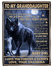 MY BABY GIRL - GRANDMA TO GRANDDAUGHTER Small Fleece Blanket - 30" x 40" front