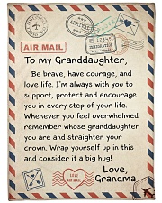 STRAIGHTEN YOUR CROWN - GRANDMA TO GRANDDAUGHTER Fleece Blanket tile