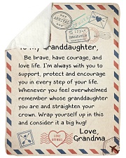 STRAIGHTEN YOUR CROWN - GRANDMA TO GRANDDAUGHTER Sherpa Fleece Blanket tile