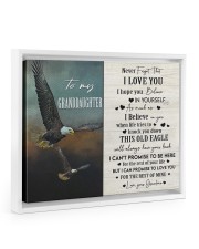 I BELIEVE IN YOU - AMAZING GIFT FOR GRANDDAUGHTER Floating Framed Canvas Prints White tile