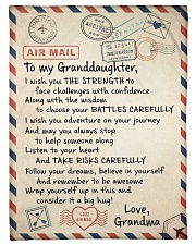 FOLLOW YOUR DREAM - TO GRANDDAUGHTER FROM GRANDMA Small Fleece Blanket - 30" x 40" front
