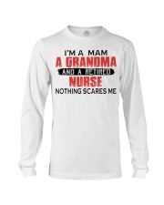 NOTHING SCARES ME - PERFECT GIFT FOR NURSE Long Sleeve Tee tile