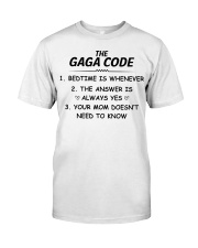 THE GAGA CODE - BEDTIME IS WHENEVER Premium Fit Mens Tee tile