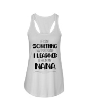I LEARNED IT FROM MY NANA - GIFT FOR GRANDCHILDREN Ladies Flowy Tank tile