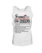 5 THINGS ABOUT MY NANNIE - BEST GIFT FOR GRANDKIDS Unisex Tank tile