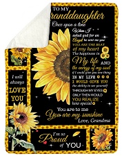 MY SUNSHINE - GRANDDAUGHTER GIFT WITH SUNFLOWER Sherpa Fleece Blanket tile