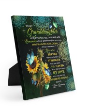 MY LOVE - LOVELY MESSAGE GIFT FOR GRANDDAUGHTER Easel-Back Gallery Wrapped Canvas tile