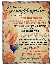 MY WHOLE HEART-GIFT FOR GRANDDAUGHTER FROM GRANDMA Small Fleece Blanket - 30" x 40" front
