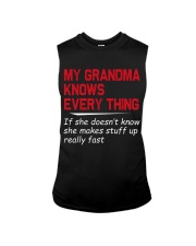 GRANDMA KNOWS EVERY EVERY THING - GIFT TO GRANDKID Sleeveless Tee tile