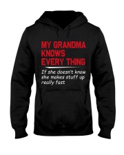 GRANDMA KNOWS EVERY EVERY THING - GIFT TO GRANDKID Hooded Sweatshirt tile
