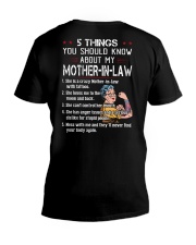 5 THINGS YOU SHOULD KNOW ABOUT MY MOTHER-IN-LAW V-Neck T-Shirt tile
