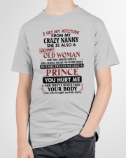 I Get My Attitude From My Crazy Nanny - Best Gift For Grandson Youth T-Shirt garment-youth-tshirt-front-lifestyle-01