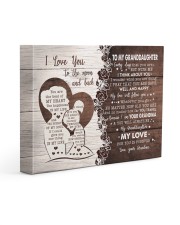 MY LOVE - TO GRANDDAUGHTER FROM GRANDMA 14x11 Gallery Wrapped Canvas Prints front