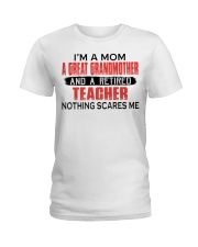 RETIRED TEACHER - FROM A GREAT GRANDMOTHER Ladies T-Shirt tile