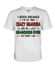 I Never Dreamed - Perfect Gift For Grandma V-Neck T-Shirt tile
