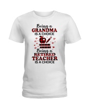BEING RETIRED TEACHER - PERFECT GIFT FOR TEACHER Ladies T-Shirt tile