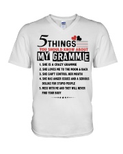 5 THINGS YOU SHOULD KNOW ABOUT MY GRAMMIE V-Neck T-Shirt tile
