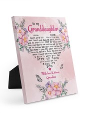 NEVER FORGET YOUR WAY BACK HOME - LOVELY GIFT FOR GRANDDAUGHTER Easel-Back Gallery Wrapped Canvas tile