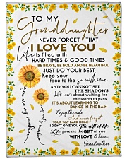 JUST DO YOUR BEST - GREAT GIFT FOR GRANDDAUGHTER Large Fleece Blanket - 60" x 80" front