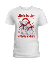 LIFE IS BETTER WITH GRANDKIDS - PERFECT GIFT FOR GRANDMA Ladies T-Shirt tile