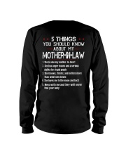 5 THINGS YOU SHOULD KNOW ABOUT MY MOTHER-IN-LAW Long Sleeve Tee tile