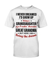 LIVING THE DREAM - BEST GIFT FOR GRANDDAUGHTER Premium Fit Mens Tee tile