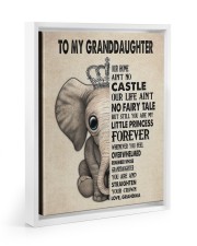 ELEPHANT LITTLE PRINCESS - GRANDMA TO GRANDDAUGHTE Floating Framed Canvas Prints White tile