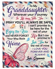 ENJOY THE RIDE - TO GRANDDAUGHTER FROM GRAMMIE Small Fleece Blanket - 30" x 40" front
