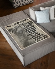I AM THE STORM - GRAMMY TO GRANDDAUGHTER GIFT Small Fleece Blanket - 30" x 40" aos-coral-fleece-blanket-30x40-lifestyle-front-03