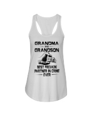 GRANDMA AND GRANDSON BEST FREAKIN' Ladies Flowy Tank tile