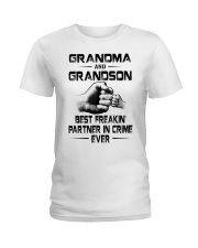GRANDMA AND GRANDSON BEST FREAKIN' Ladies T-Shirt tile
