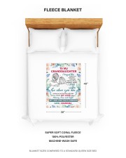 My Love For You Is Forever - Best Gift For Granddaughter Small Fleece Blanket - 30" x 40" aos-coral-fleece-blanket-30x40-lifestyle-front-19